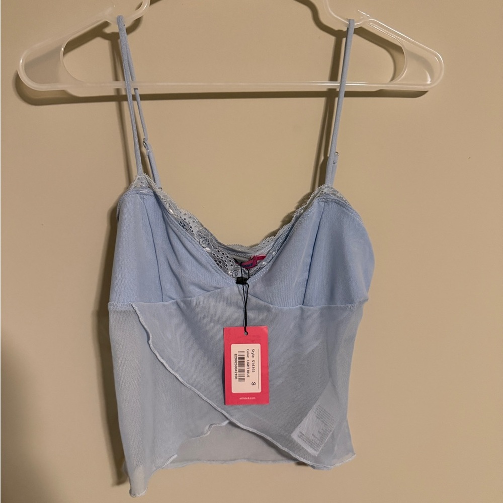Light Blue Sheer Edikted Top